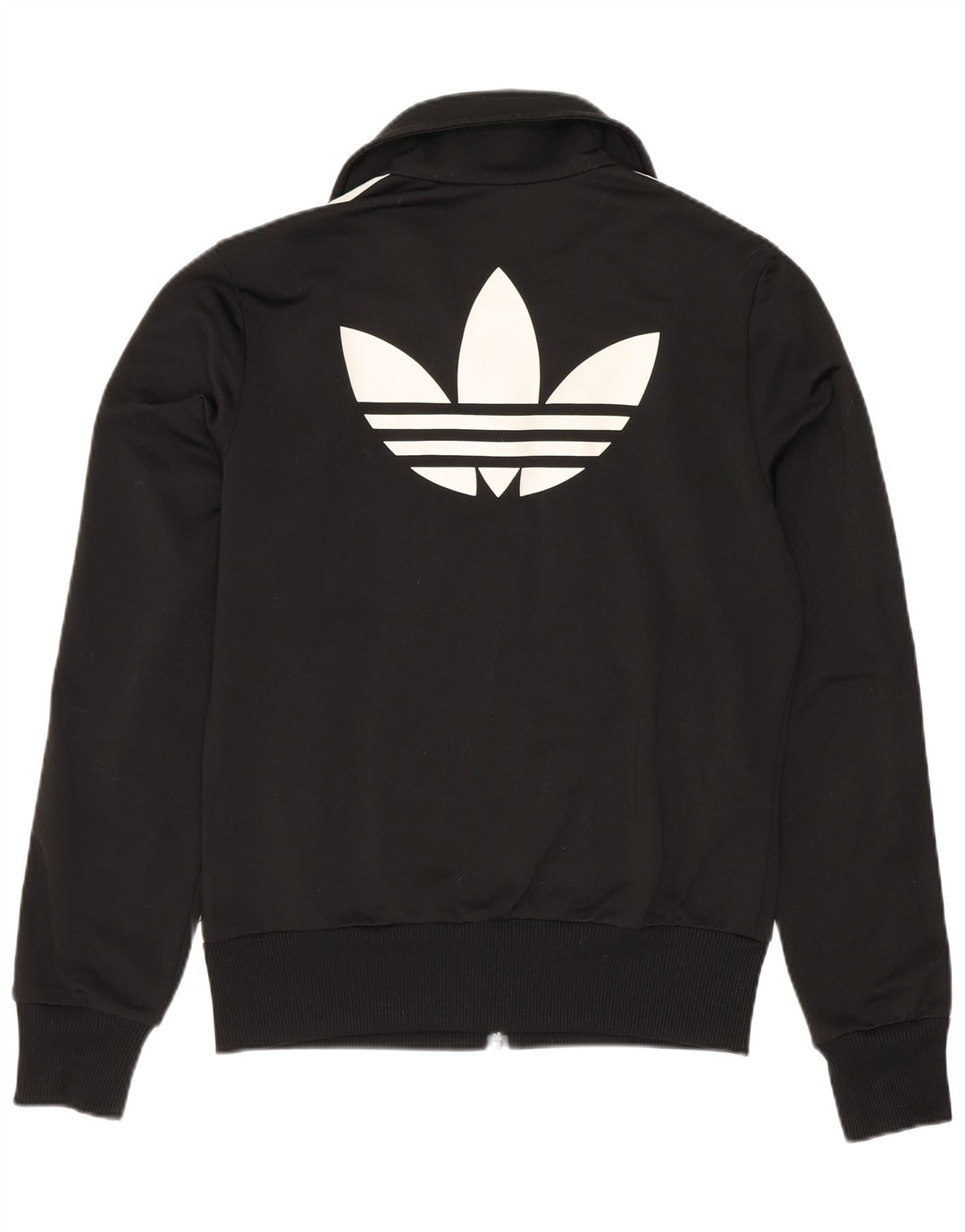 Damska kurtka dresowa Adidas z grafiką EU 38, mała, czarna, poliester