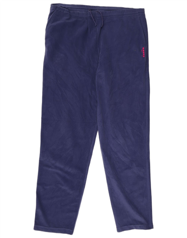 Pełny dres męski Diadora UK 48 2XL Granatowy poliester z blokami kolorów