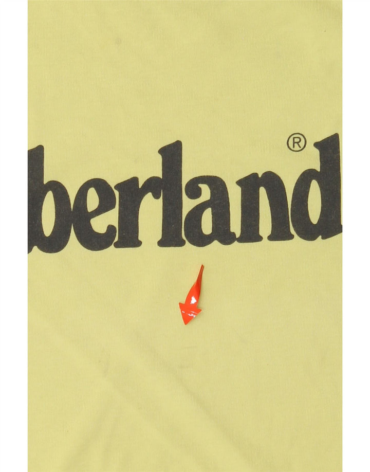 Chłopięcy T-shirt z grafiką TIMBERLAND 13-14 lat, mały, zielony, bawełniany
