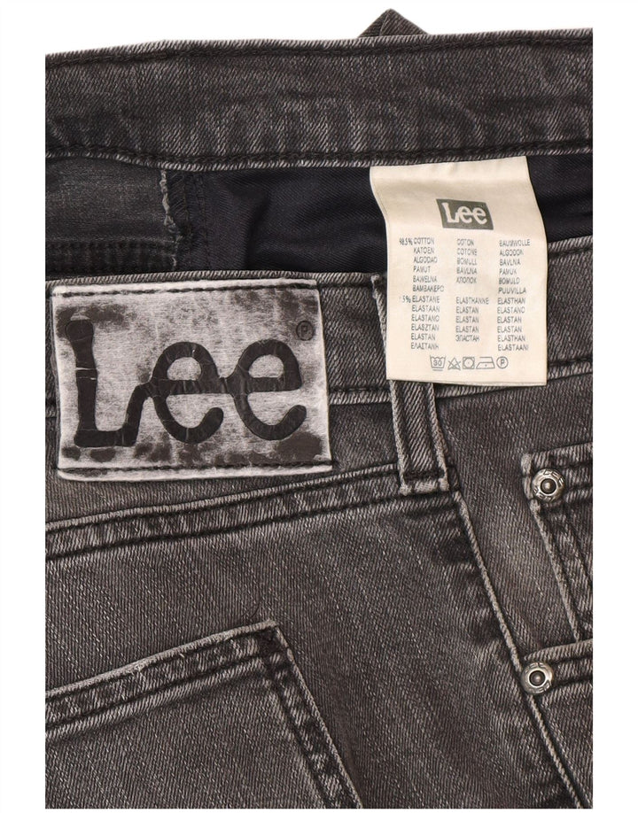 Męskie jeansy Lee Luke Distressed W36 L32, szare, bawełniane
