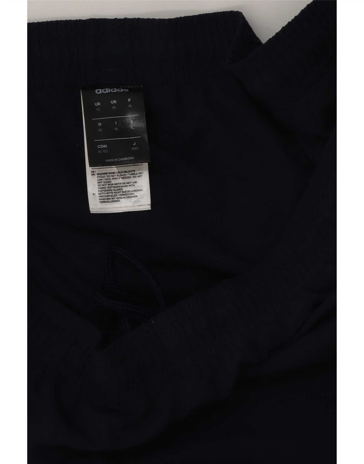 Męskie spodnie dresowe Adidas XL granatowe, poliestrowe
