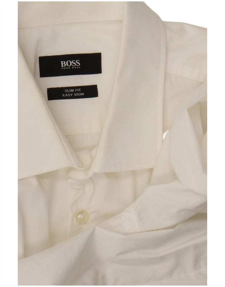 Koszula męska Hugo Boss Slim Fit, średnia biel