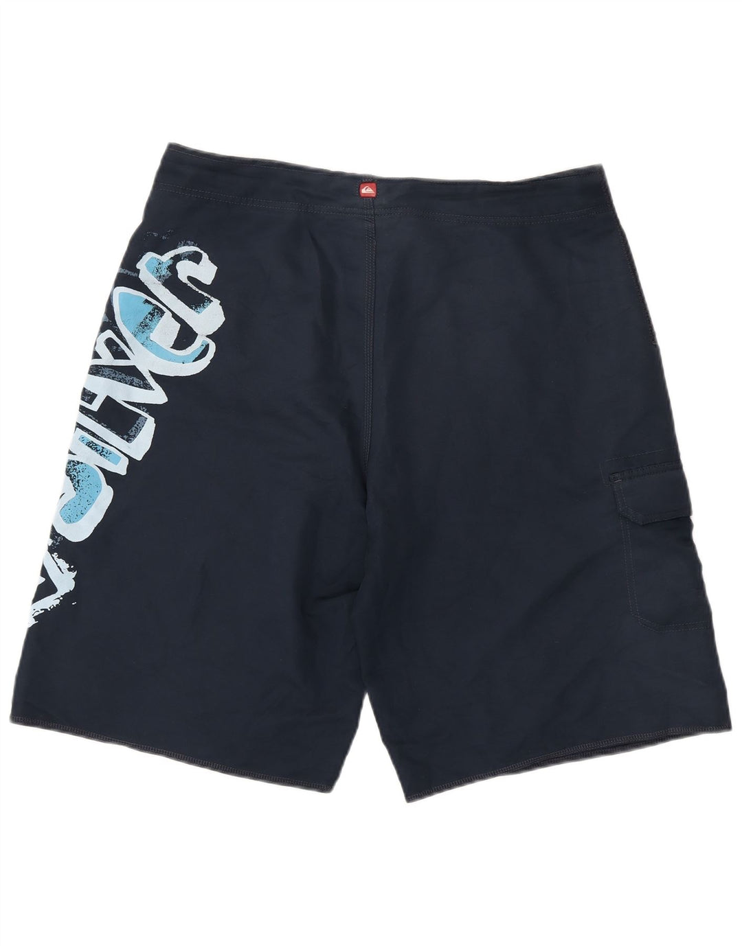 Męskie spodenki kąpielowe Quiksilver z grafiką, duże, granatowe, z poliestru