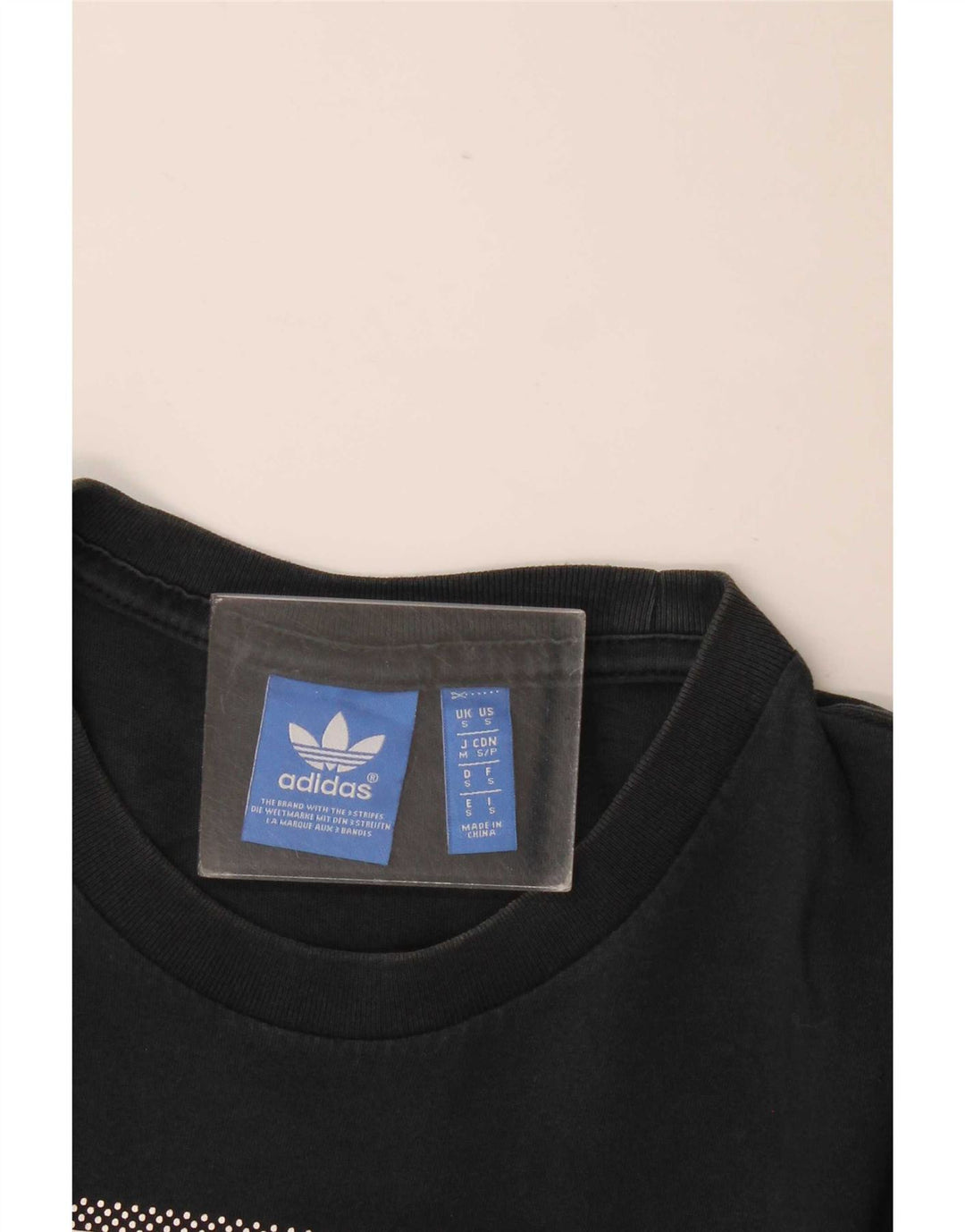 Męska koszulka z grafiką Adidas, mała, czarna