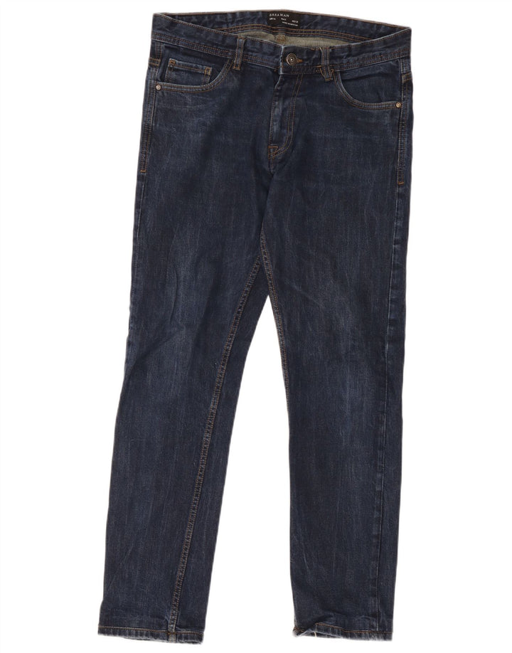 Męskie jeansy slim fit Zara EU 40 Medium W32 L29 Granatowa bawełna