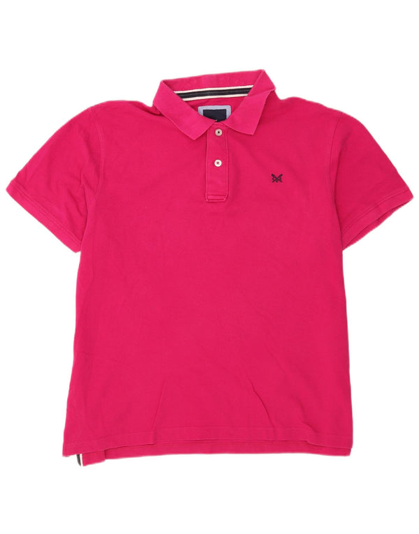 Crew Clothing Męska koszulka polo XL, różowa, bawełniana