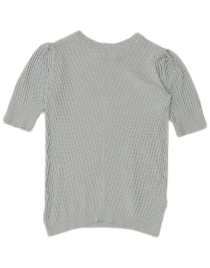 Marks & Spencer Damski sweter z okrągłym dekoltem, UK 10, mały, niebieski