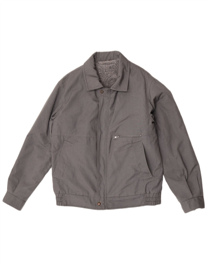 Męska kurtka wiatrówka Bomber Vintage UK 38 Medium Grey