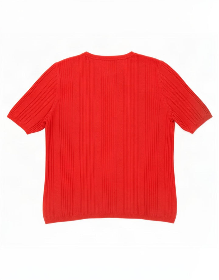 T-shirt damski Marks & Spencer Top UK 12, średni czerwony, wiskoza