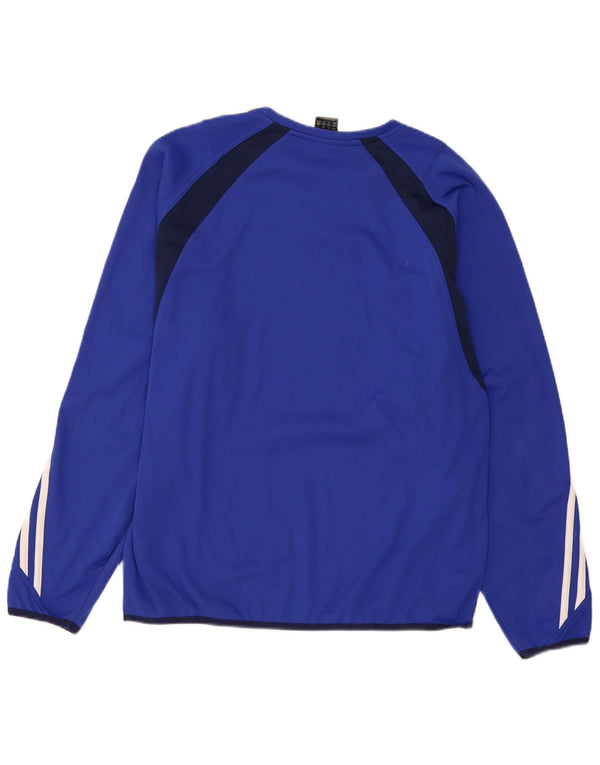 Adidas Męskie Climawarm Top z długim rękawem UK 40/42 Średni Granatowy Kolorblok