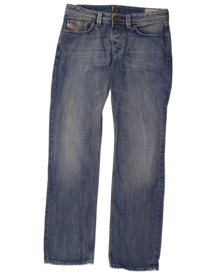 Męskie jeansy Diesel Larkee Straight W32 L34 Niebieskie bawełniane