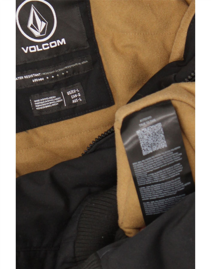 Męska kurtka bomberka z kapturem Volcom UK 40, duża, czarna, poliester