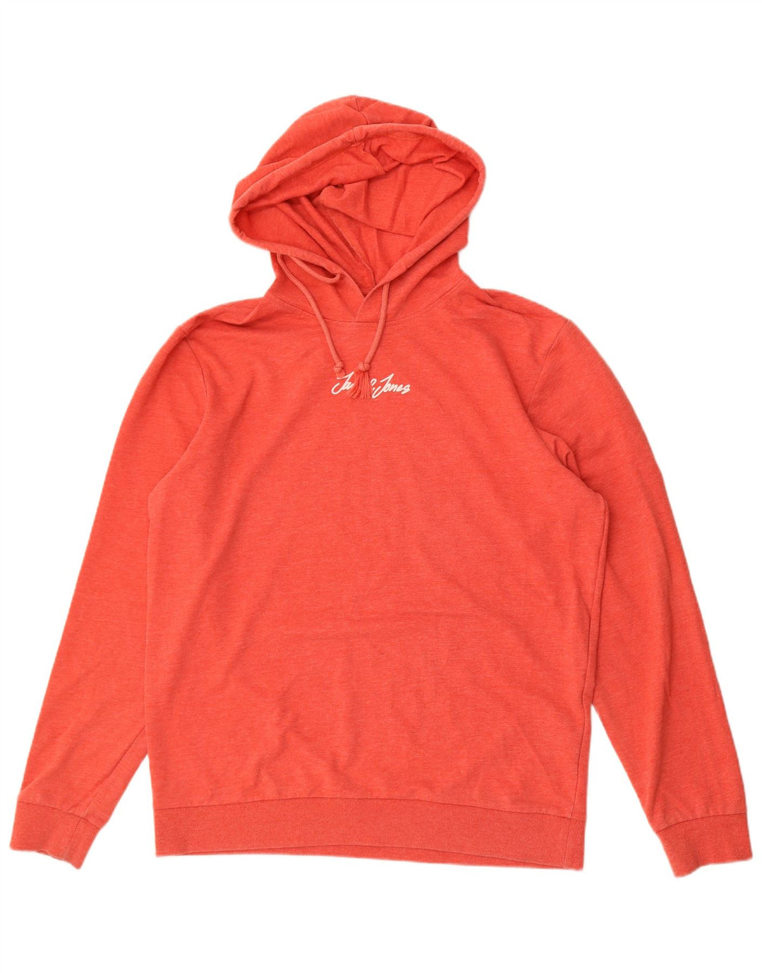 Męski sweter z kapturem Jack & Jones XL, czerwony, poliester