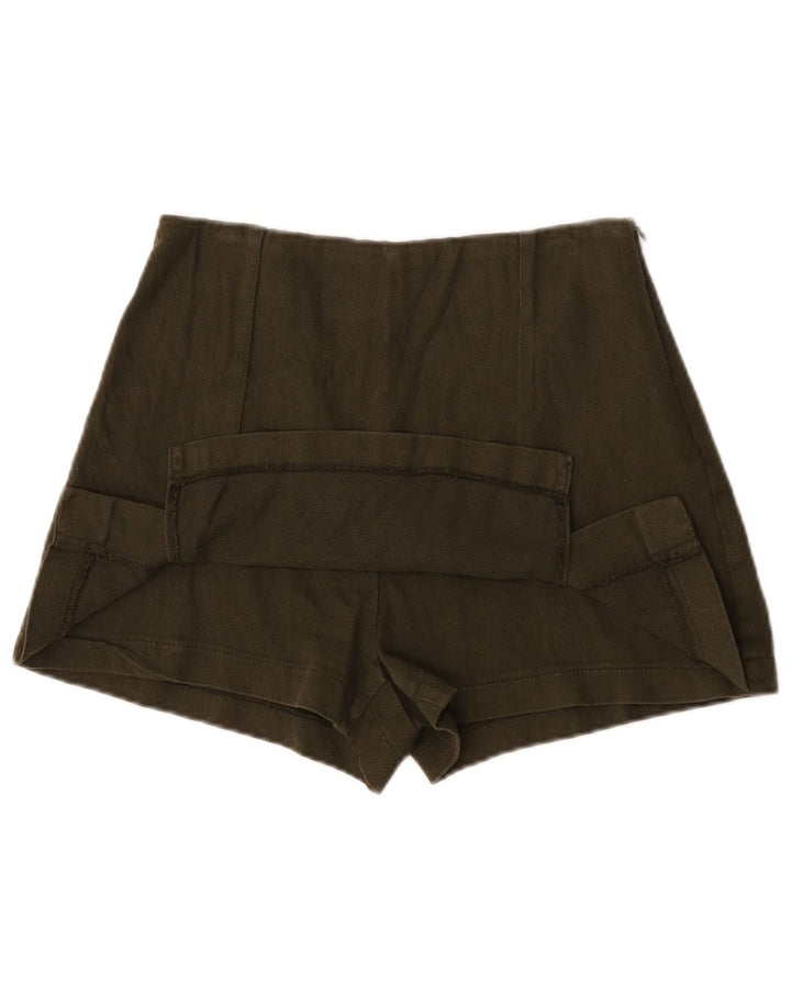 Damskie spodenki Zara XS W24, bawełna khaki