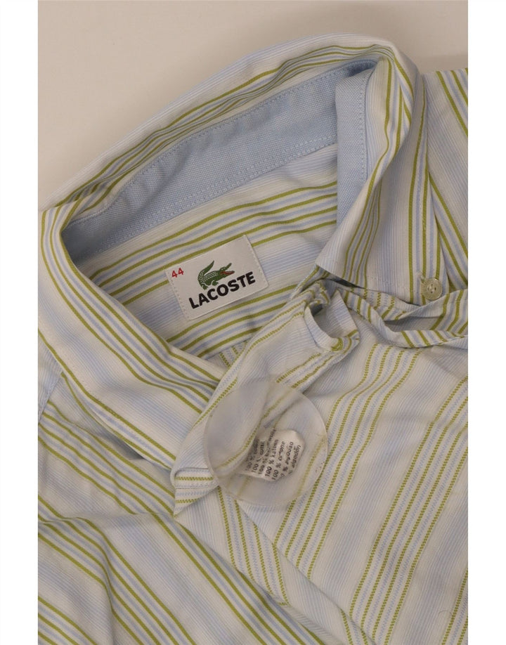 Koszula męska Lacoste, rozmiar 44, bawełniana, w niebieskie paski