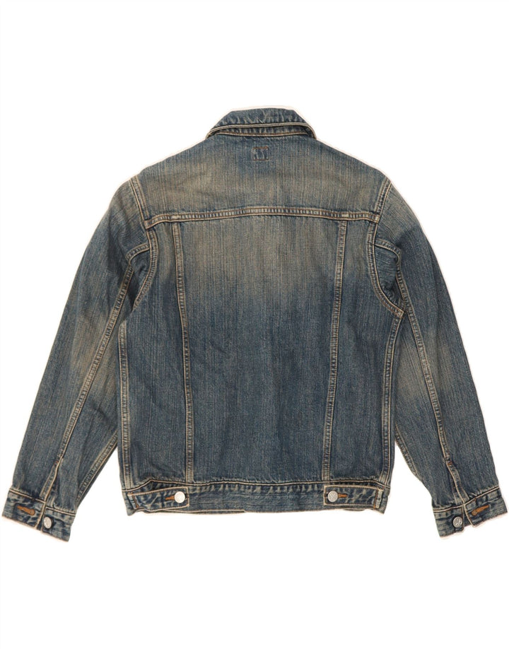 CALVIN KLEIN Boys Denim Jacket 11-12 Years Navy Blue Cotton Vintage Calvin Klein and Second-Hand Calvin Klein from Messina Hembry 
