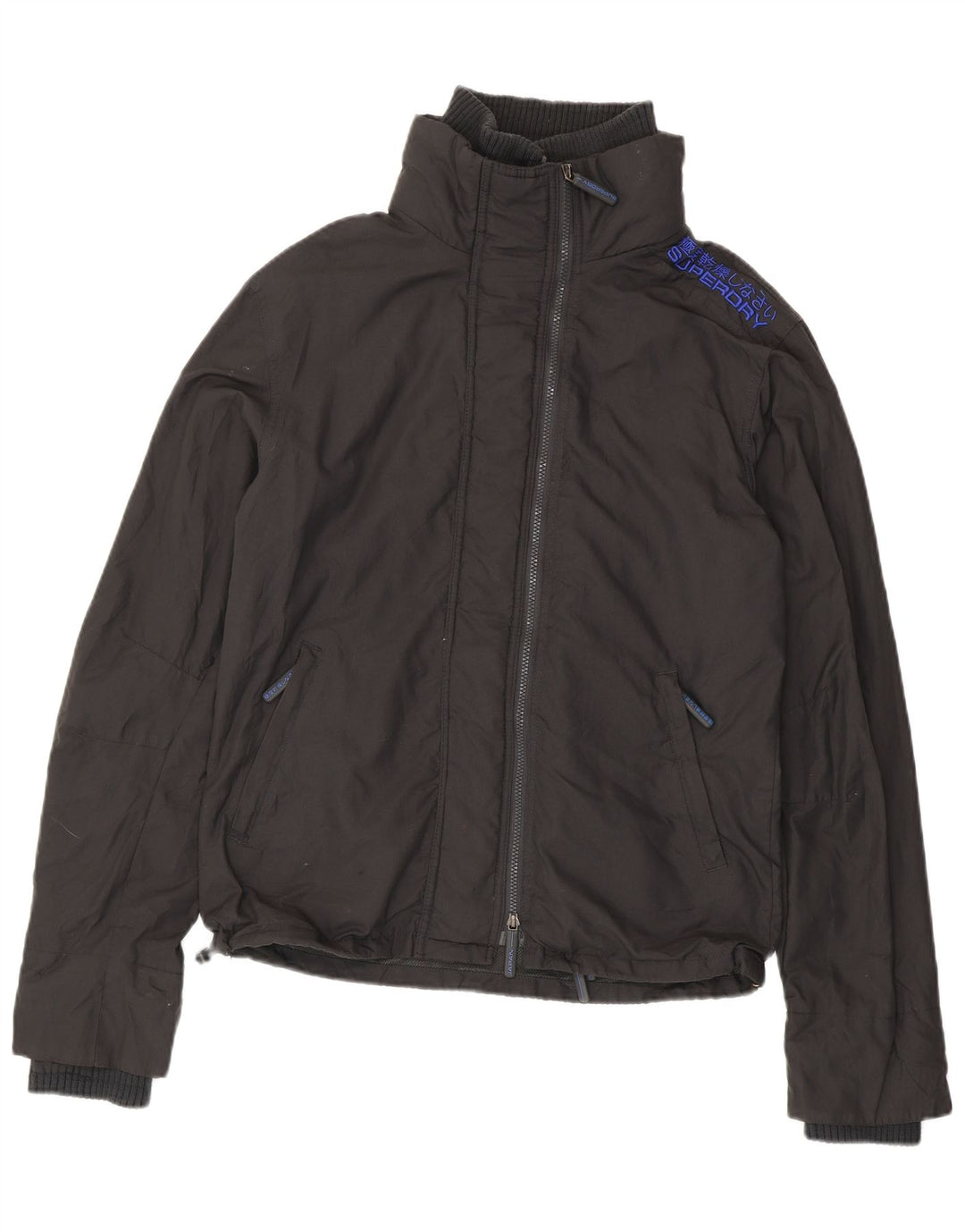 Męska kurtka przeciwdeszczowa Superdry UK 42 XL, szary nylon
