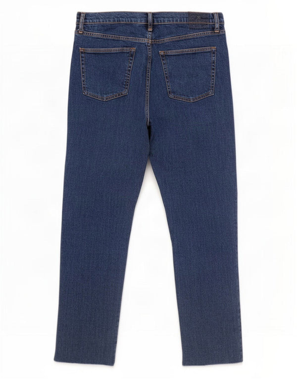 Zara Womens High Waist Straight Jeans EU 44 XL W34 L28 Blue