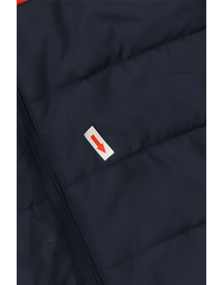 Chłopięca wyściełana kamizelka Puma 7-8 lat Granatowy poliester w blokach kolorów