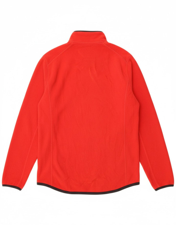 TIMBERLAND Mens Fleece Jacket UK 36 Small Red Polyester