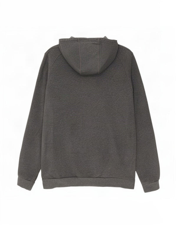 Męska bluza z kapturem Adidas, średnia szara, nakrapiana bawełna