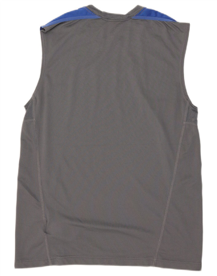 Męska kamizelka Nike Dri Fit Top, średnioszary, poliestrowy blok kolorów
