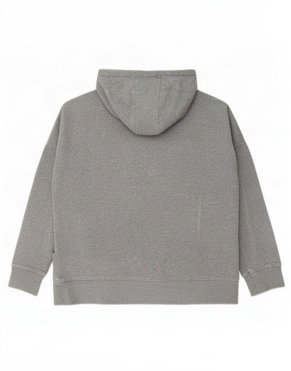 Damski sweter oversize z kapturem i zamkiem Under Armour UK 16, duży, szary, nakrapiany