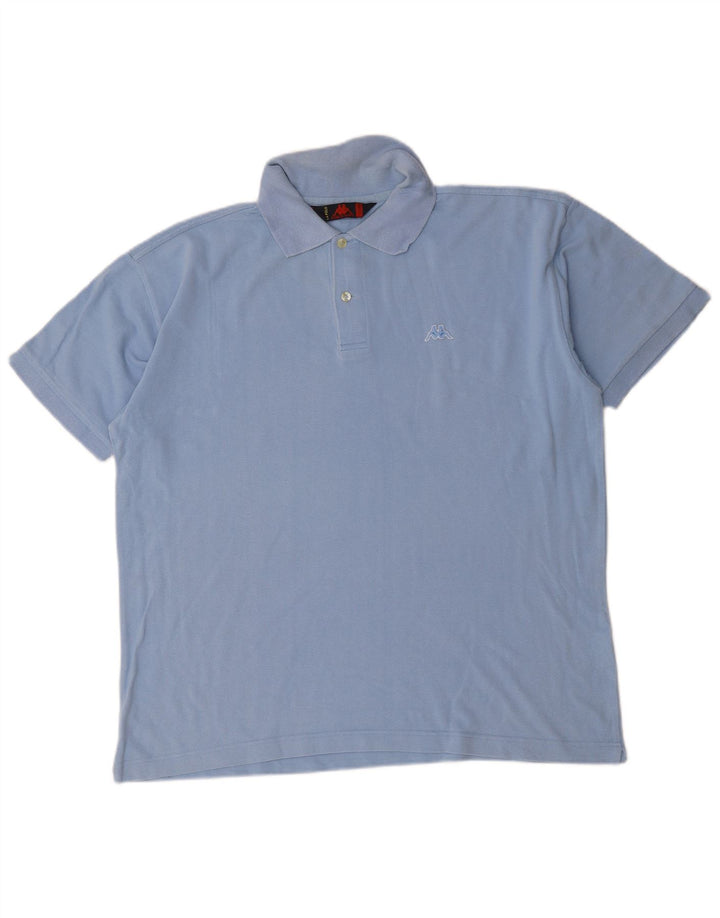 Męska koszulka polo Kappa 2XL, niebieska, bawełniana
