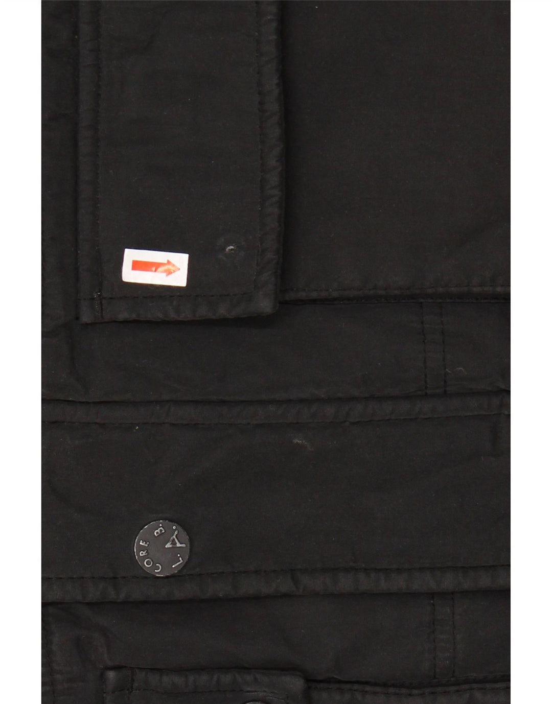 Męska ocieplana kurtka z kapturem JACK & JONES UK 38, średni czarny poliester