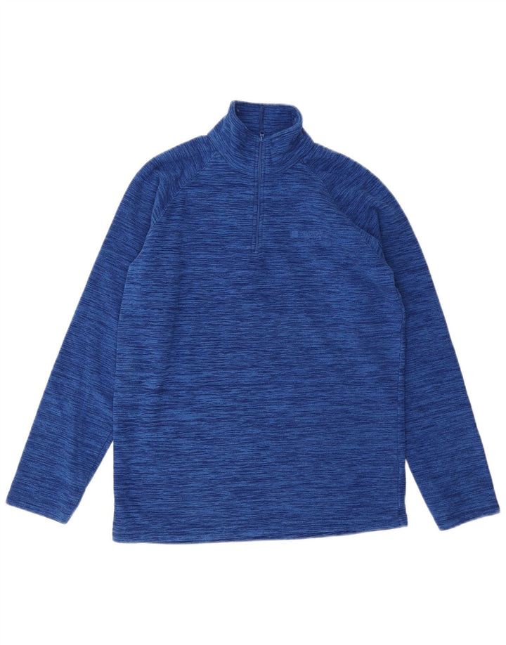 MOUNTAIN WAREHOUSE Męski sweter polarowy z zamkiem błyskawicznym, mały, w niebieskie plamki