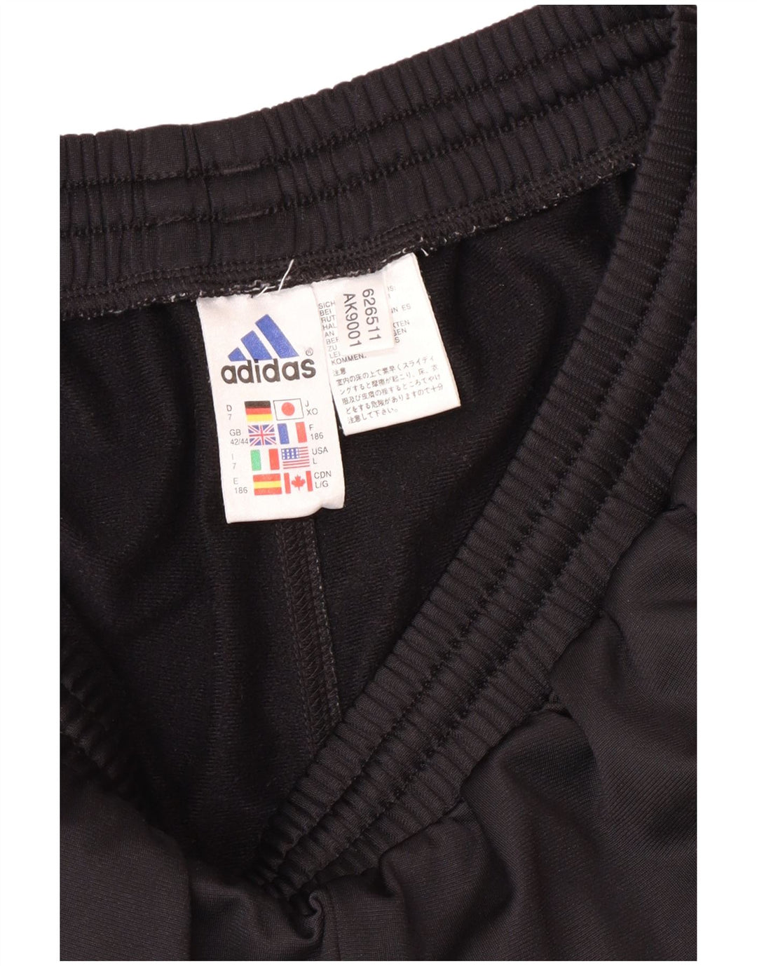Adidas Męskie spodnie dresowe Joggers UK 42/44 Duży czarny poliester