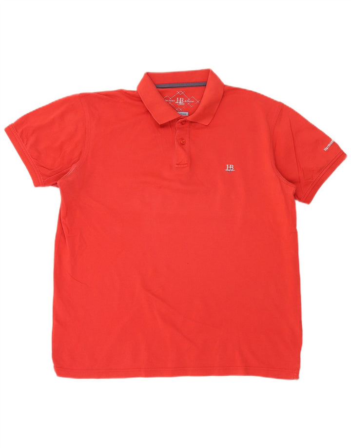 Męska koszulka polo Harmont & Blaine XL, czerwona, bawełniana