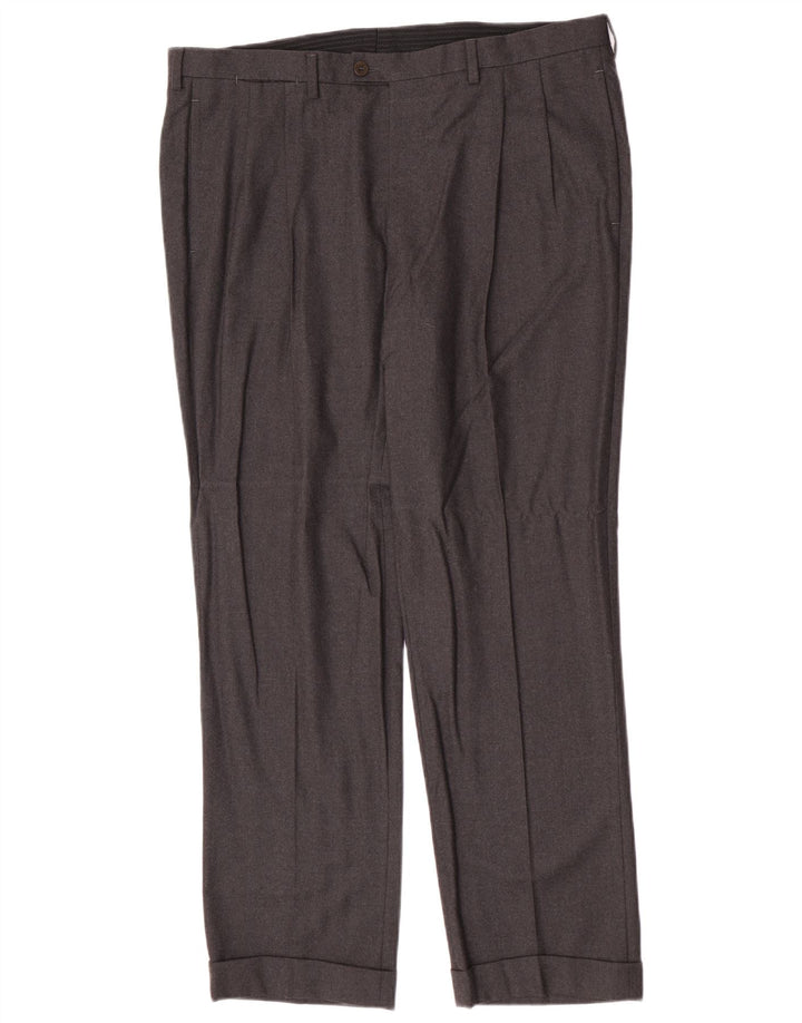 Męskie spodnie garniturowe Kiton IT 52 XL W38 L30 Szare