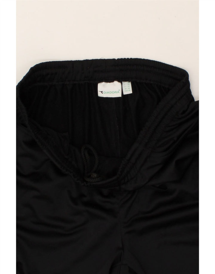 DIADORA Mens Tracksuit Trousers UK 46 XL Black Polyester Vintage Diadora and Second-Hand Diadora from Messina Hembry 