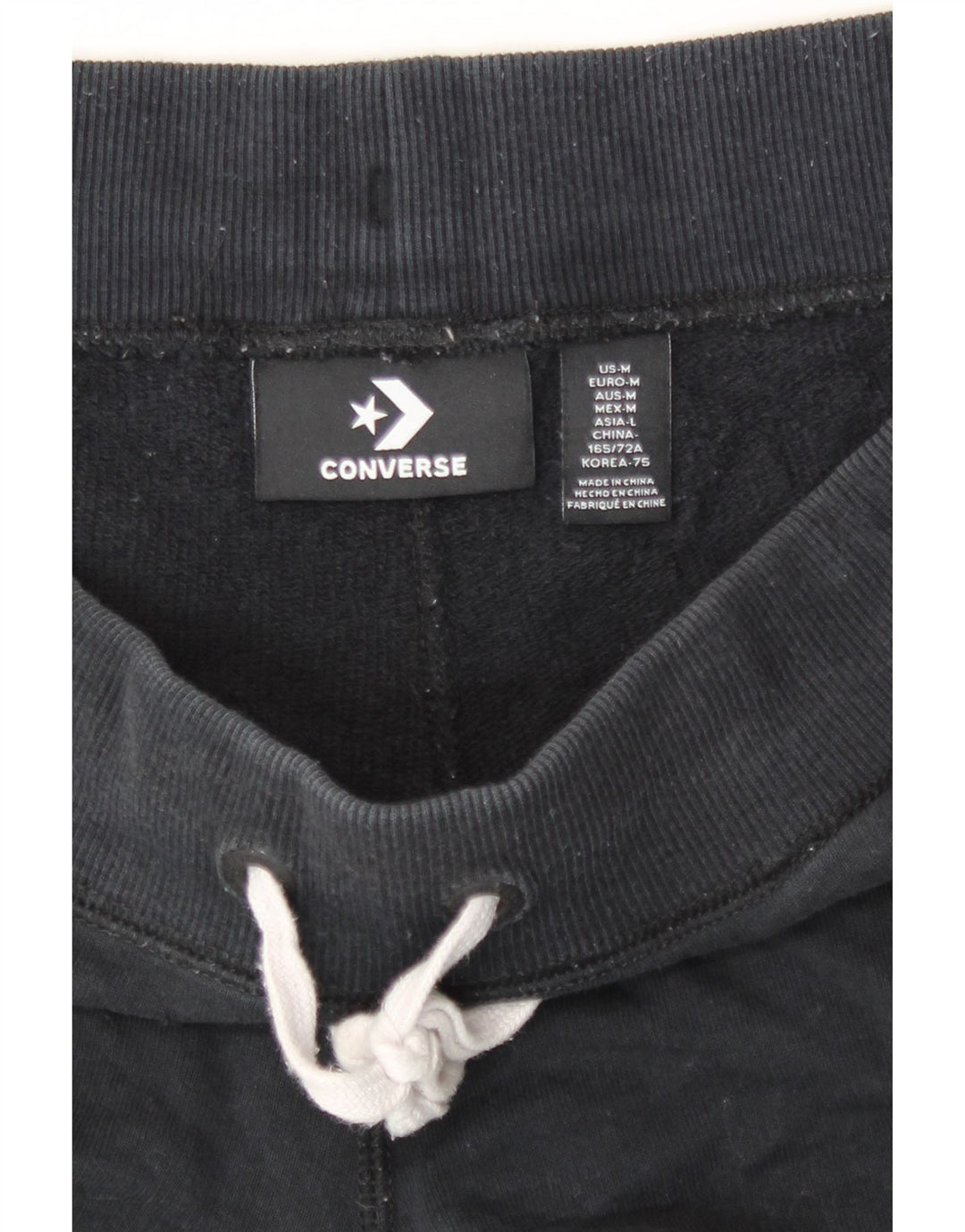 Damskie spodenki sportowe Converse UK 14, średnie, czarne, bawełniane