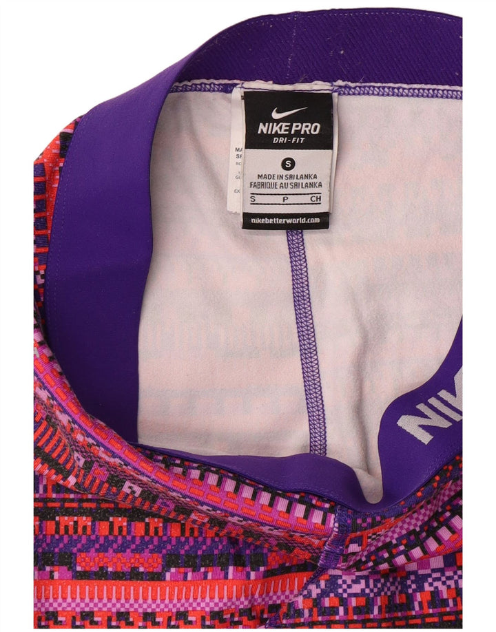 Damskie legginsy NIKE Dri Fit Graphic UK 8, małe, wielokolorowe, geometryczne