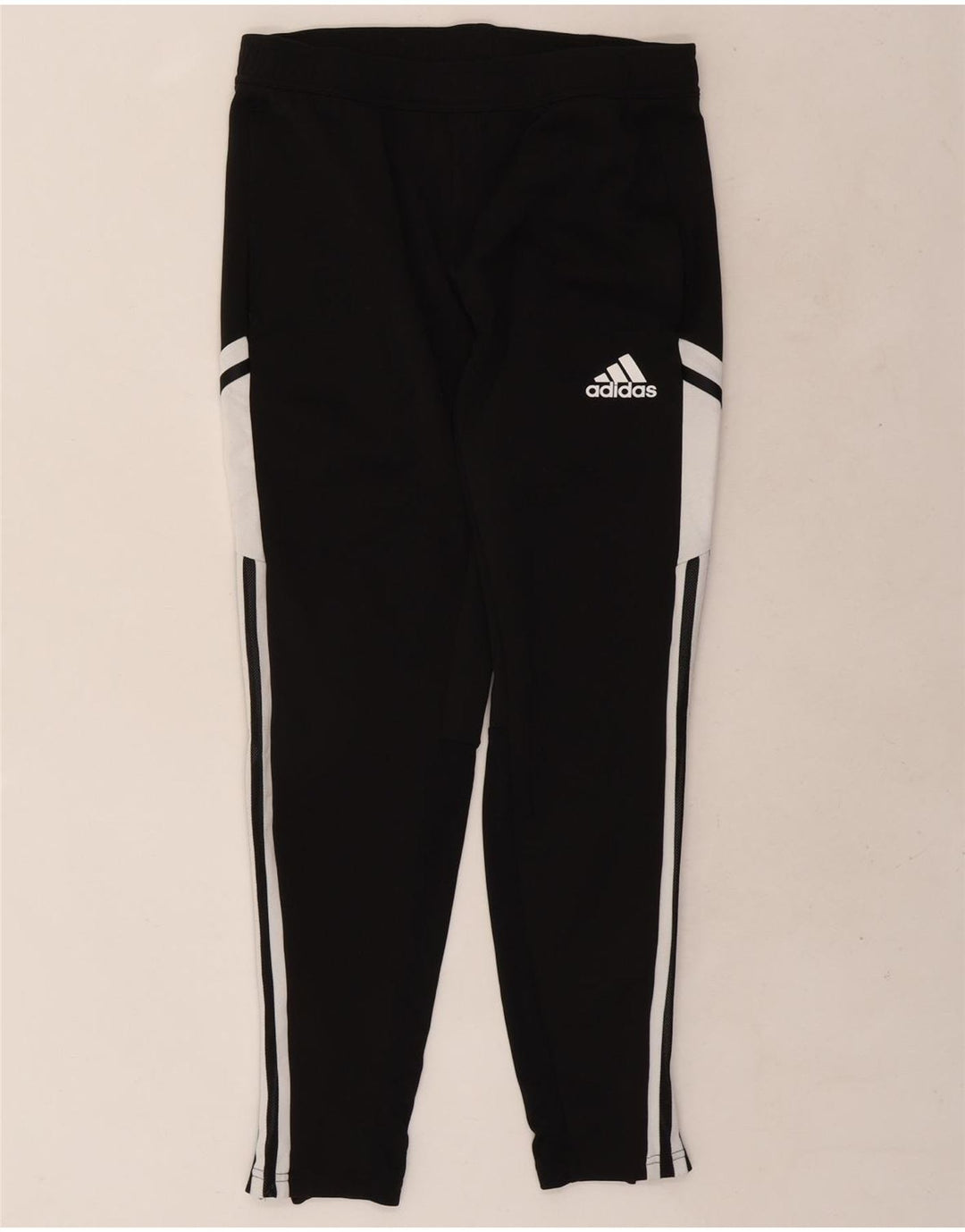 Męskie spodnie dresowe Adidas Aeroready, średni czarny poliester z blokami kolorów