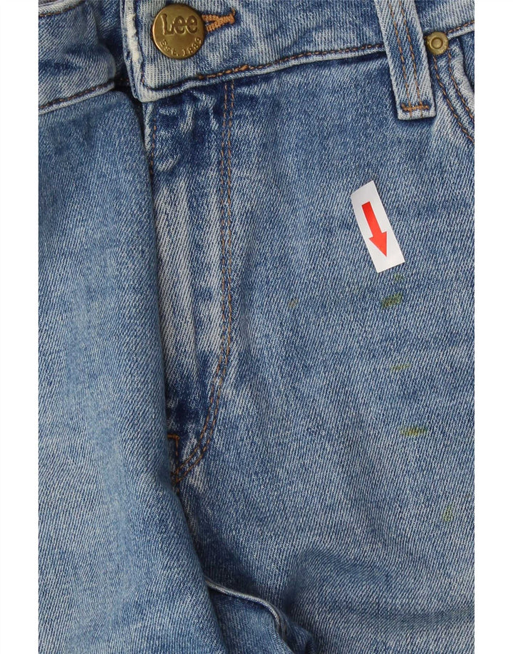 Damskie jeansy Lee Elly Slim Straight W31 L29 Niebieskie bawełniane