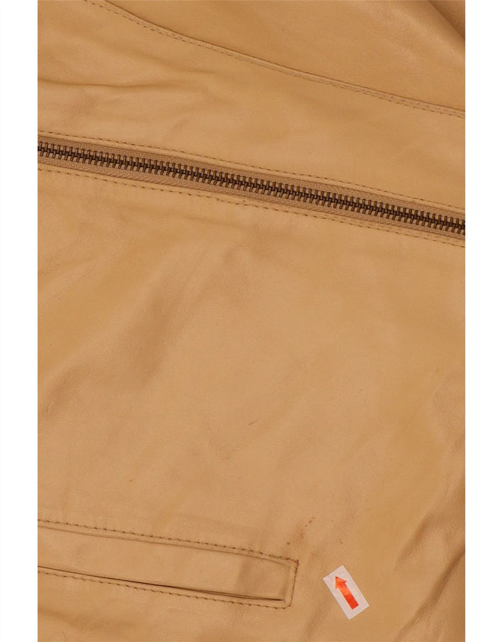 Damska kurtka motocyklowa MOTIVI UK 8, mała, beżowa skóra