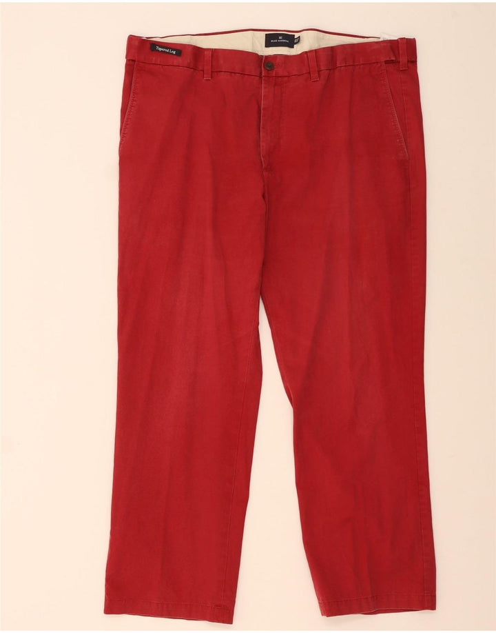 Męskie spodnie Chino Marks & Spencer Blue Harbor Straight W42 L29 Czerwone