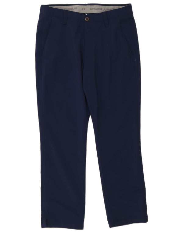 Męskie proste spodnie chino Under Armour W34 L30 Granatowy poliester