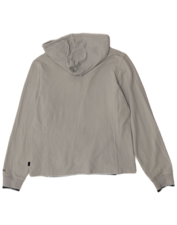 Damski sweter z kapturem Asics UK 10 Small, szary, bawełniany sportowy