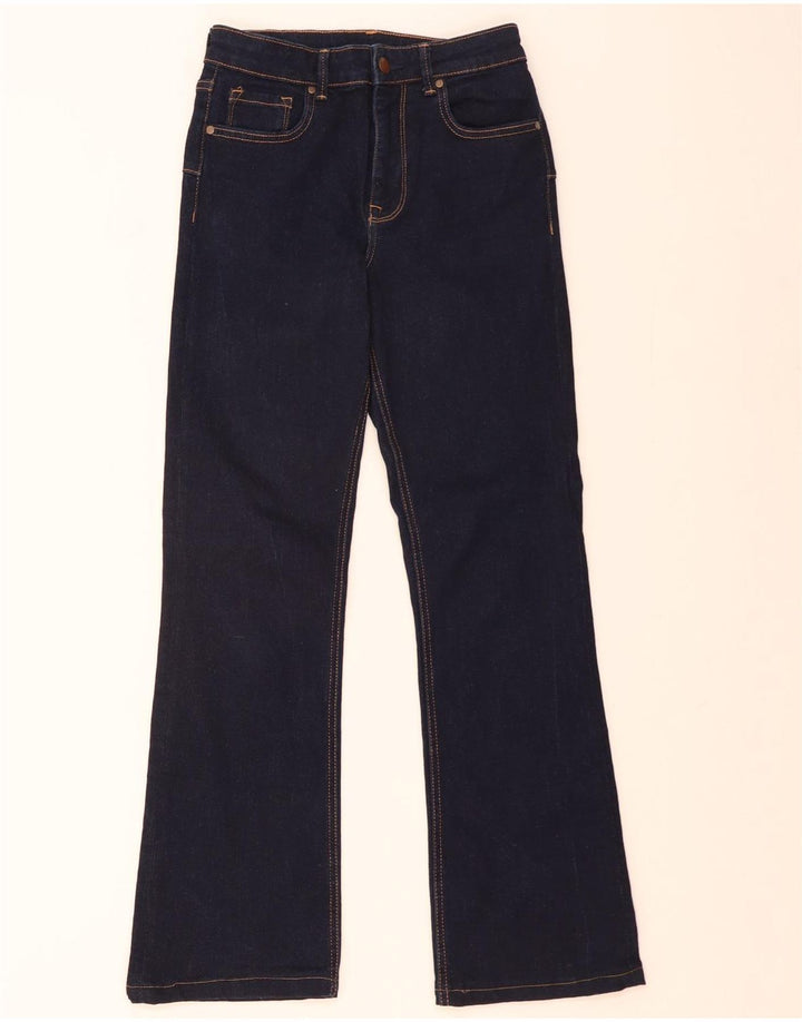Damskie jeansy rozkloszowane Zara EU 38 Small W28 L29 Granatowe