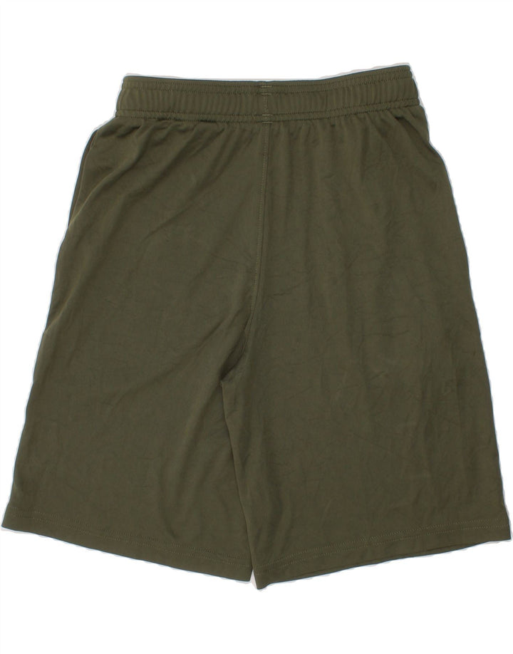 UNDER ARMOUR Boys Graphic Sport Shorts 9-10 Years Medium  Khaki Polyester Vintage Under Armour and Second-Hand Under Armour from Messina Hembry 