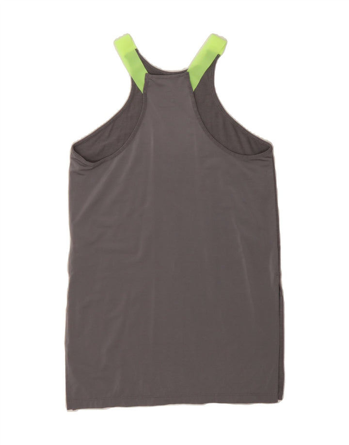 NIKE Womens Dri Fit Vest Top UK 10 Small Grey Polyester Vintage Nike and Second-Hand Nike from Messina Hembry 