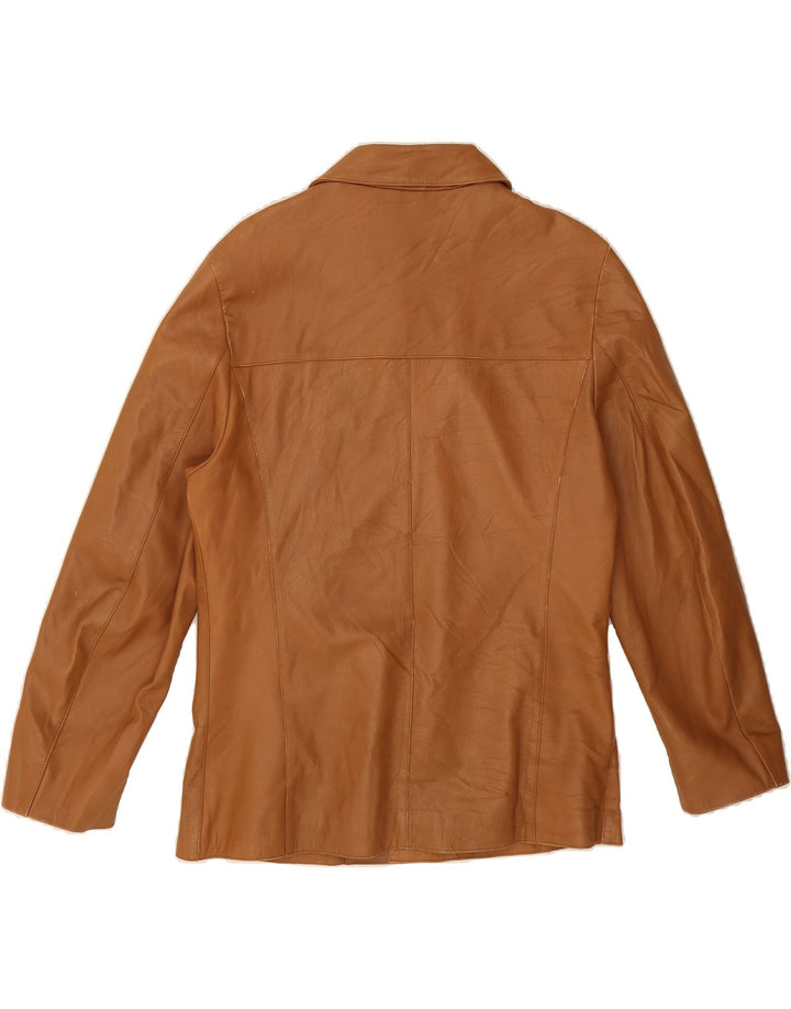 VINTAGE Mens Leather Jacket IT 48 Medium Brown Leather Vintage Vintage and Second-Hand Vintage from Messina Hembry 