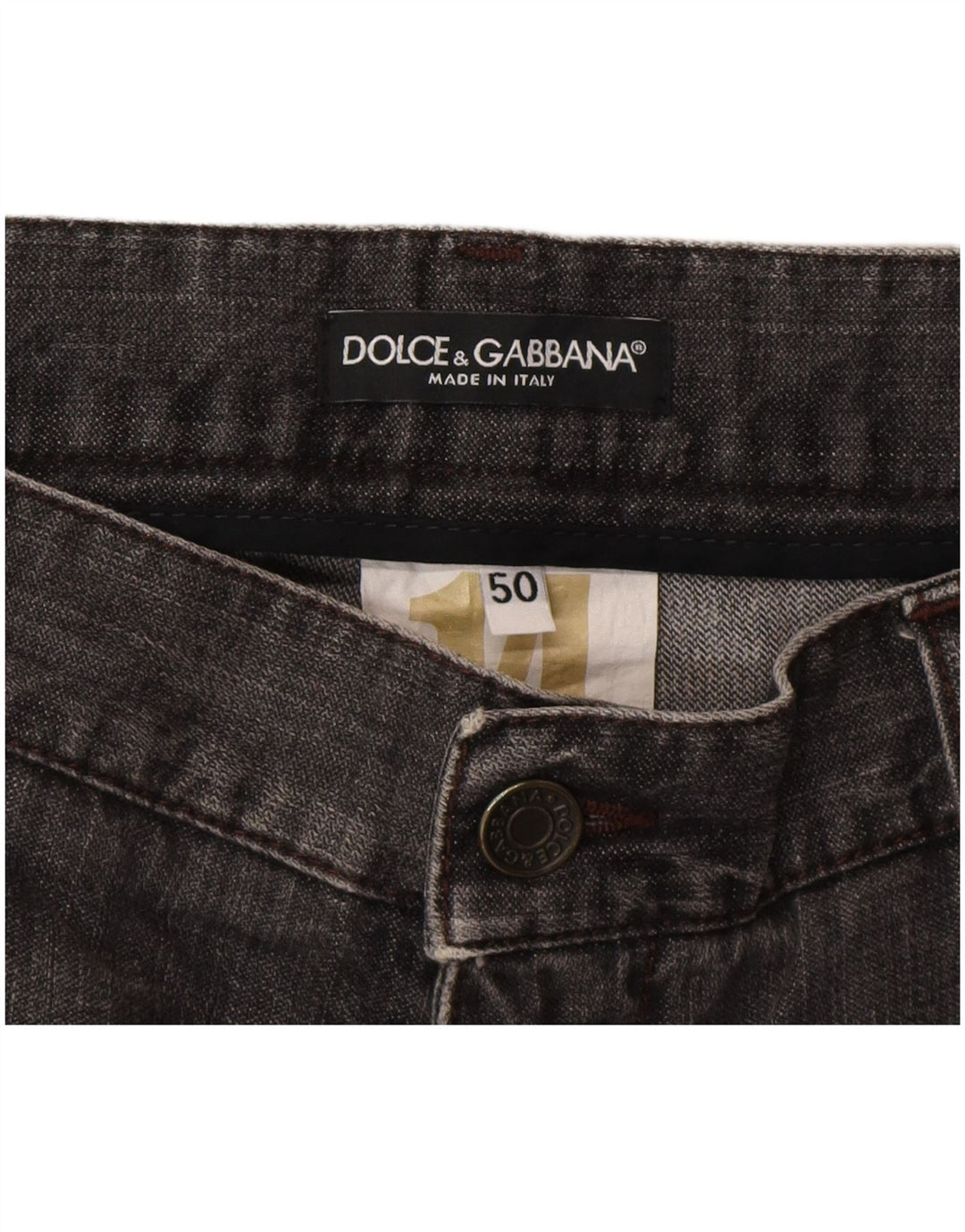 Damskie jeansy Dolce & Gabbana w trudnej sytuacji IT 50 XL W36 L32 Szare