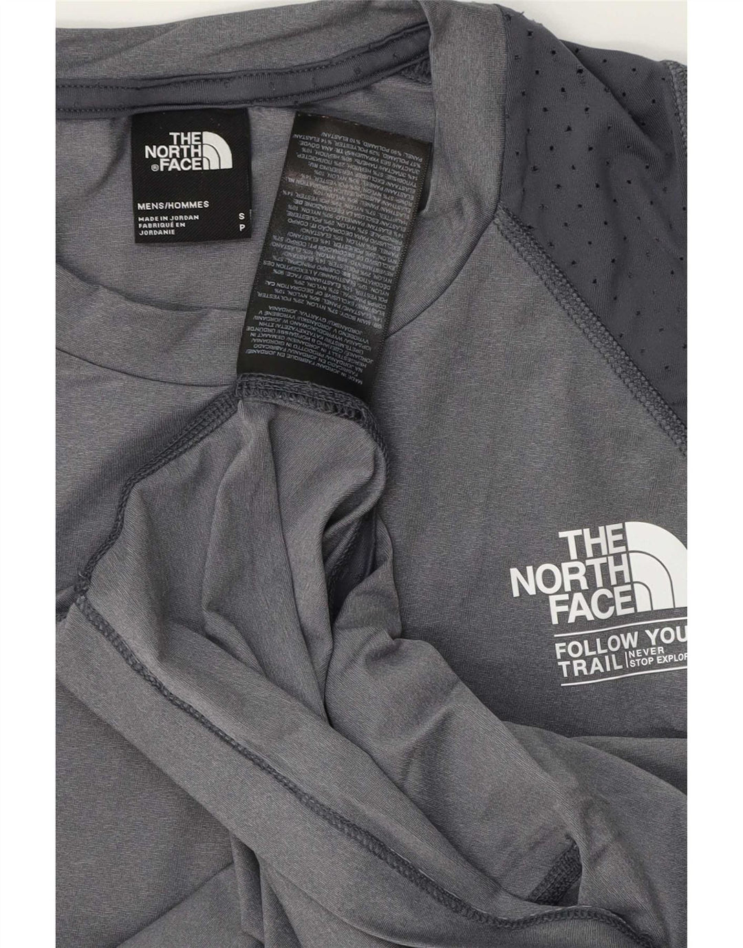 Męska kamizelka z grafiką The North Face, mała, szara, sportowa
