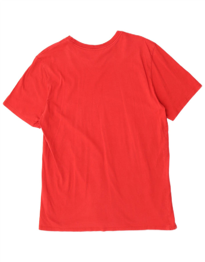 Męski T-shirt z grafiką Nike, duży, czerwony, bawełniany