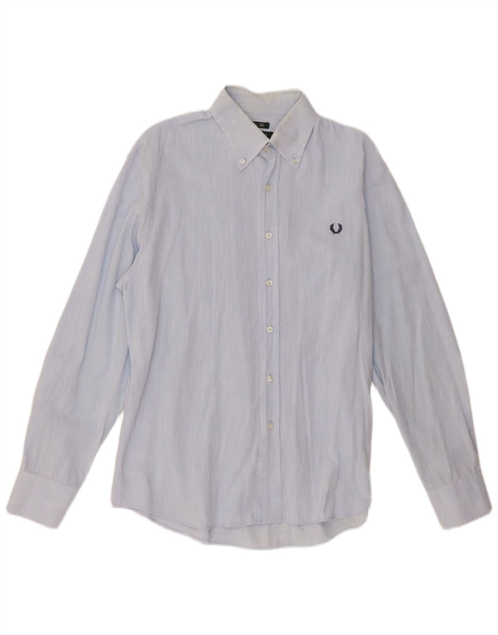 Koszula męska Slim Fit Fred Perry XL, niebieska